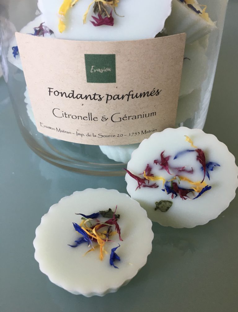 Fondant parfumé Citronelle et Géranium