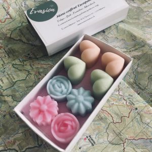 Mini coffret Escapade de huit fondants parfumés senteur Tokyo, Bali, Portofino et Marrakech