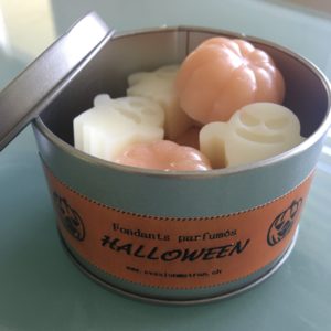 Boîte de 10 minis fondants Halloween parfumés Latte Potiron et Orange & Cannelle