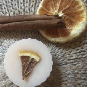 Fondant à la cire d'olive parfumée Orange-Cannelle