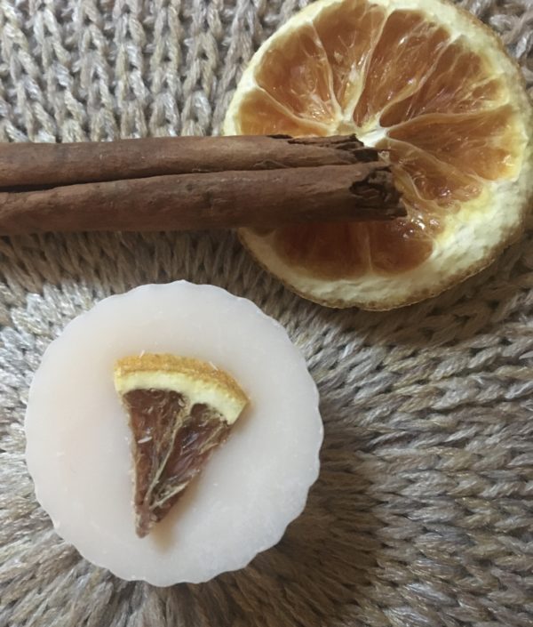 Fondant à la cire d'olive parfumée Orange-Cannelle