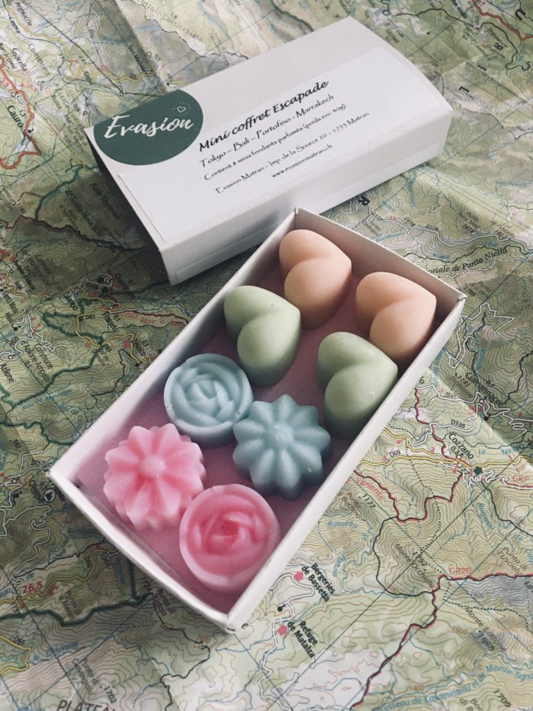 Mini coffret Escapade de 8 fondants en cire d'olive