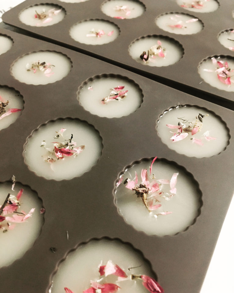 Fondant fleur de cerisier en cire d'olive naturelle et végétale ECO