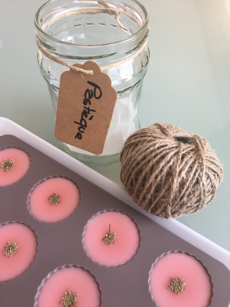 Fondant parfumé à la cire d'olive végétale naturelle ECO avec parfum Pastèque