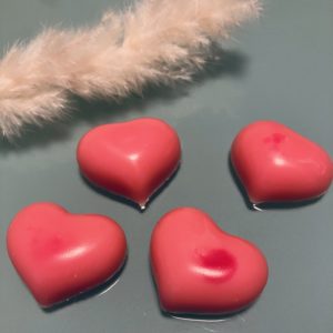 Fondant parfumé Barbe à papa la cire végétale naturelle d'olive, parfum de Grasse, mica rose