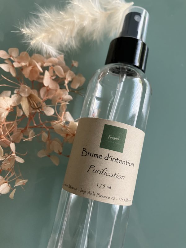 Brume d'intention parfumée à l'eucalyptus pour un intérieur purifié